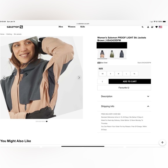 Salomon ski jacket size S - Picture 9 of 9